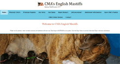 Desktop Screenshot of cmaenglishmastiffs.com