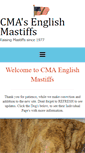 Mobile Screenshot of cmaenglishmastiffs.com